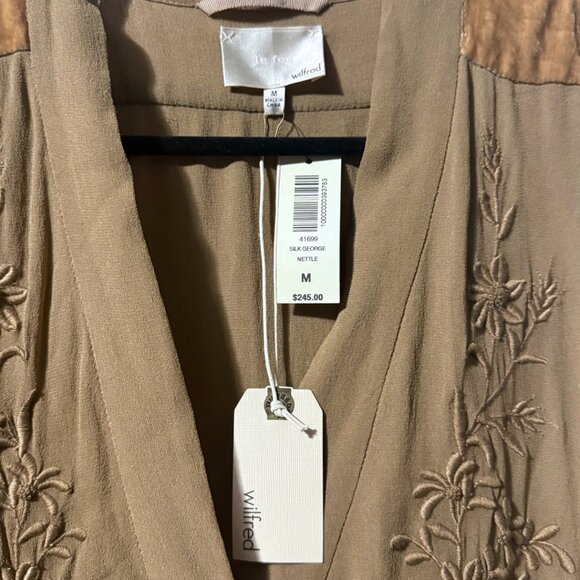 Vintage Aritzia Silk & Velvet Embroidered Dress – NWT – $245 Original - Picture 3 of 9